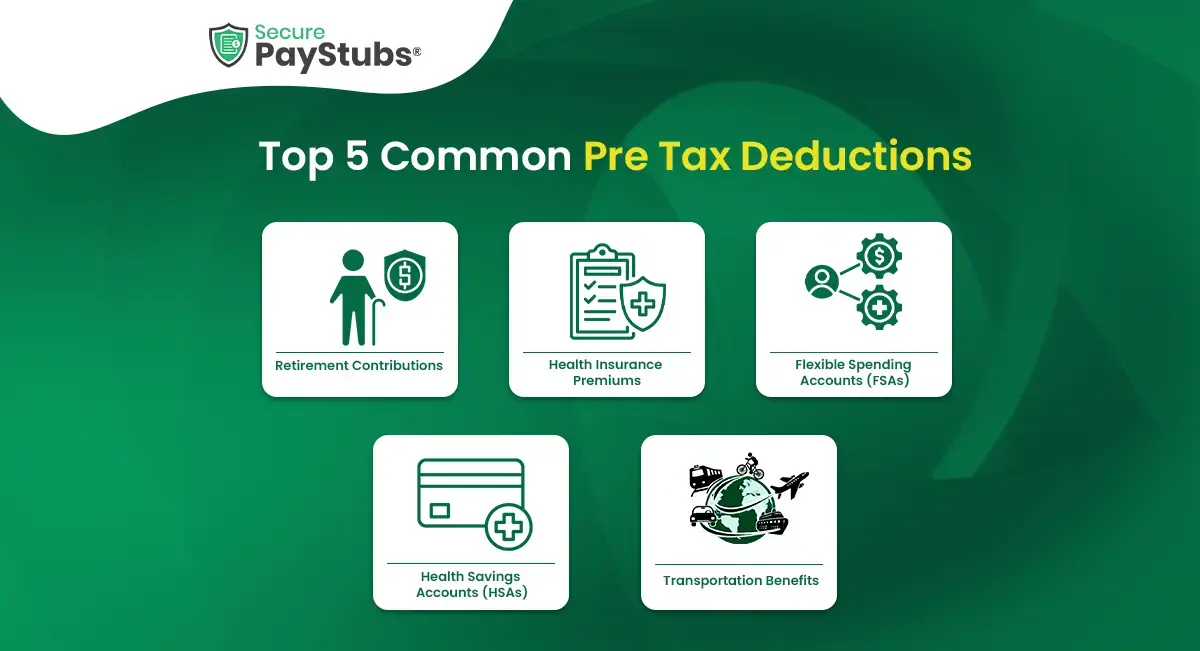 Top 5 Common Pre-Tax Deductions