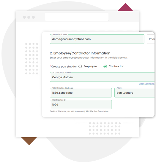Pay Stubs for Contractors