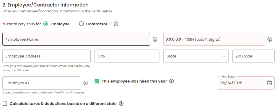 Online Pay Stub Generator For Independent Contractors